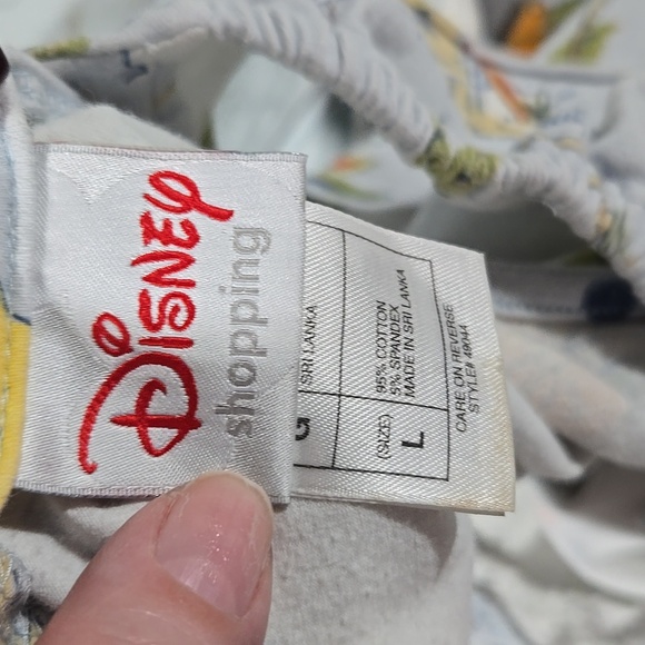 Disney Shopping Surfing Beach Island Mickey Mouse & Donald Duck Dress Sz Large - Picture 5 of 6